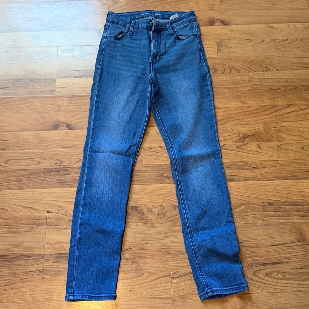 Women’s Old Navy High-Rise Straight Blue Jeans Size 2